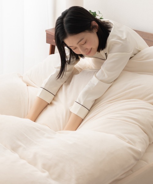 ベッド 寝具 もちふわ触感「至福の睡眠」掛け布団カバー/ダブル_1