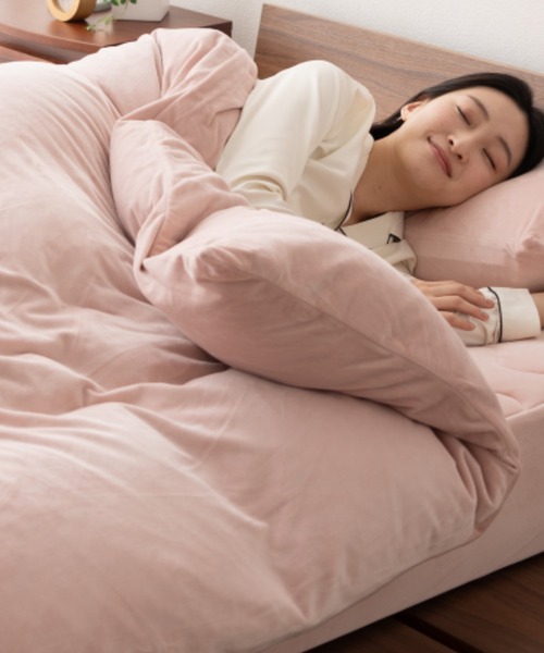 ベッド 寝具 もちふわ触感「至福の睡眠」掛け布団カバー/ダブル_12