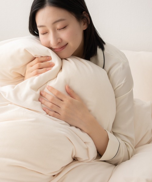 ベッド 寝具 もちふわ触感「至福の睡眠」掛け布団カバー/ダブル_4