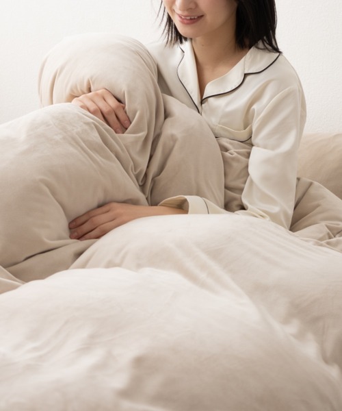 ベッド 寝具 もちふわ触感「至福の睡眠」掛け布団カバー/ダブル_6