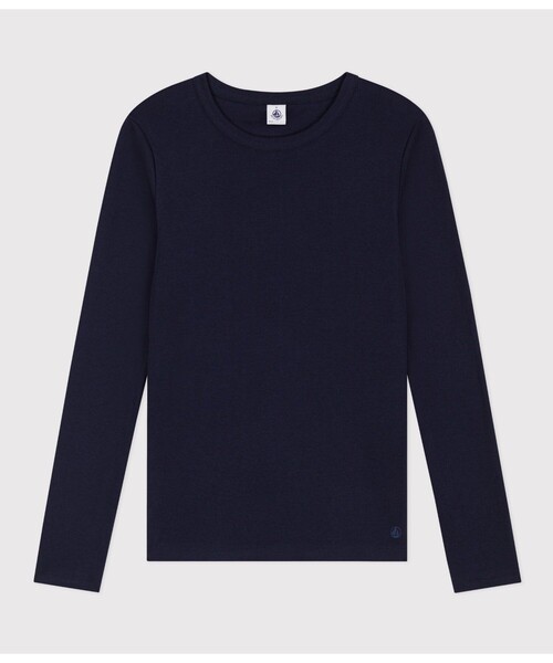 【美品】foxco×プチバトー　長袖クルーネックＴシャツ PETIT BATEAU - 【美品】foxco×プチバトー 長袖クルーネックTシャツの