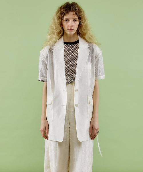 MAISON SPECIAL ジャケット テーラードジャケット Sheer