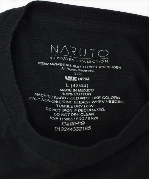7SM1【NARUTO】00's ガマブン太　蛙　Tシャツ 希少　古着used NARUTO ナルト 疾風伝 ガマブン太 Tシャツ L 黒 ブラック 検索