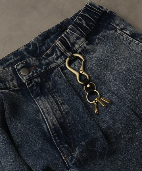 キーホルダー 「MADE IN JAPAN」レザーパーツ カラビナ