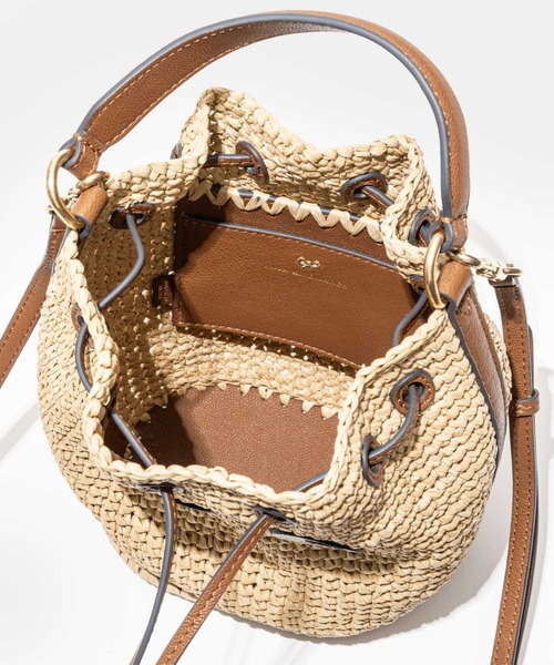 ANYA HINDMARCH ハンドバッグ Raffia in Natural アニヤハインド