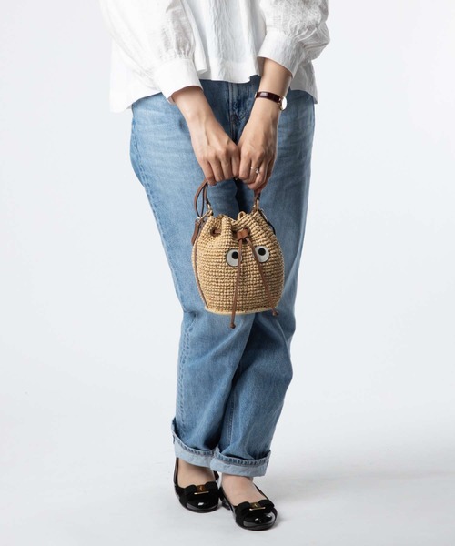 ANYA HINDMARCH ハンドバッグ Raffia in Natural アニヤハインド