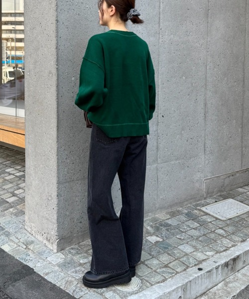 gadidanoniem ニットスウェット　POCO / GREEN cbd67bc9f461b58a2a57556a8cb896