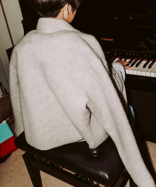 MEYAME（メヤメ） コート アウター ライトウールショートジャケット