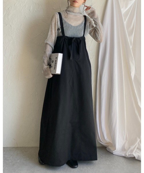 She's Closet tシャツ ハイネック長袖グリッターラメシースルー