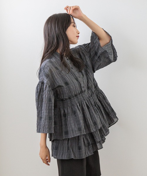 LOWRYS FARM フリルチュニックブラウス LOWRYS FARM｜フリルチュニックブラウス | Rakuten Fashion(楽天