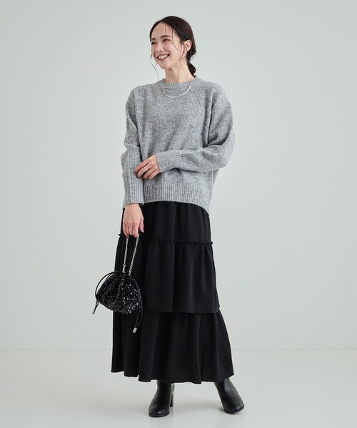 mimiです】レーストリミングニット大人気【完売品】 CELFORD｜レース