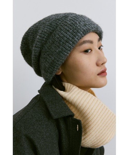 un/neu ニット帽 ニットキャップ ミドルゲージルーズニット帽