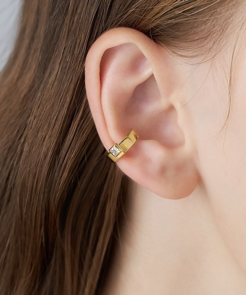 美しさ放つ♪*4℃*The Tidal Collection シルバー イヤーカフ 4℃ イヤーカフ 「The Tidal」シルバー イヤーカフ/片耳用