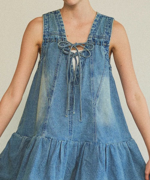 MAISON SPECIAL チュニック Denim Mini Dress/デニムミニ