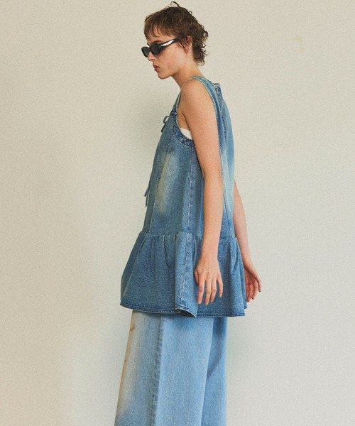 MAISON SPECIAL チュニック Denim Mini Dress/デニムミニ