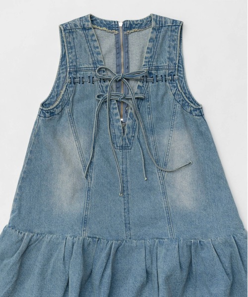 MAISON SPECIAL チュニック Denim Mini Dress/デニムミニ