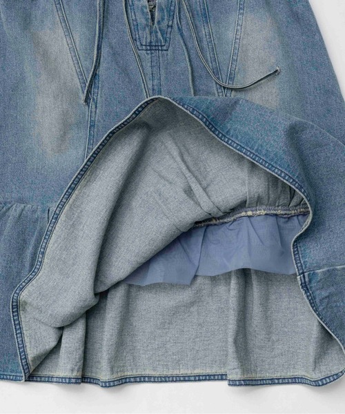 デニムミニワンピース【MAISON SPECIAL/メゾンスペシャル】 Denim Mini Dress