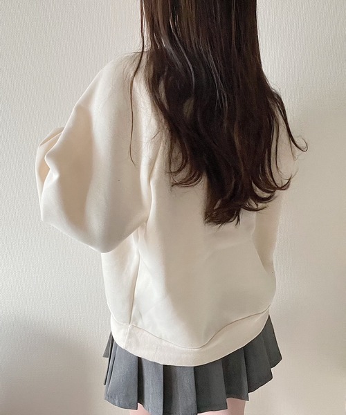 トレーナー 偽のポケット クルーネック 長袖 - レディース スウェット Champion（チャンピオン） トレーナー スウェット ワンポイントロゴ