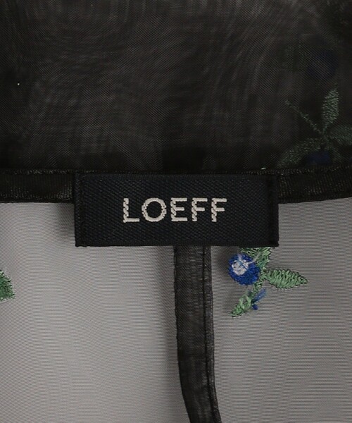 ブラウス シャツ 「LOEFF」ブルーベリー エンブロイダリー シャツ レディース LOEFF ブラウス シャツ 「LOEFF」ブルーベリー エンブロイダリー