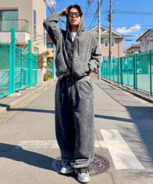 8（eight） パーカー グランジ加工ZIPパーカー（セットアップ