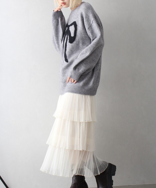 SpRay スカート チュールティアードロングスカート : ZOZOTOWN