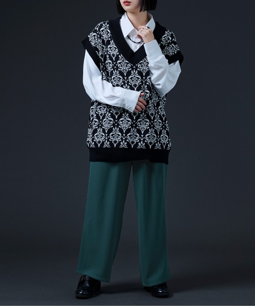 「Ellno Loset」 ノースリーブニット LARGE ブラック メンズ
