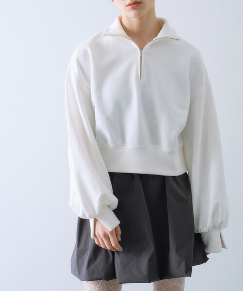 CODE A トレーナー スウェット puff zip sweat レディース : ZOZOTOWN