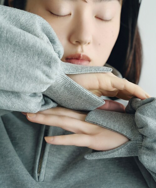 CODE A トレーナー スウェット puff zip sweat レディース : ZOZOTOWN