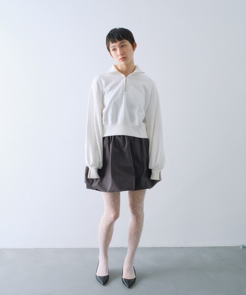 CODE A トレーナー スウェット puff zip sweat レディース : ZOZOTOWN