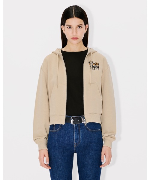 トレーナー スウェット 'KENZO Happy Tiger' ジップ フーディー レディース KENZO トレーナー スウェット 'KENZO Happy Tiger' ジップ
