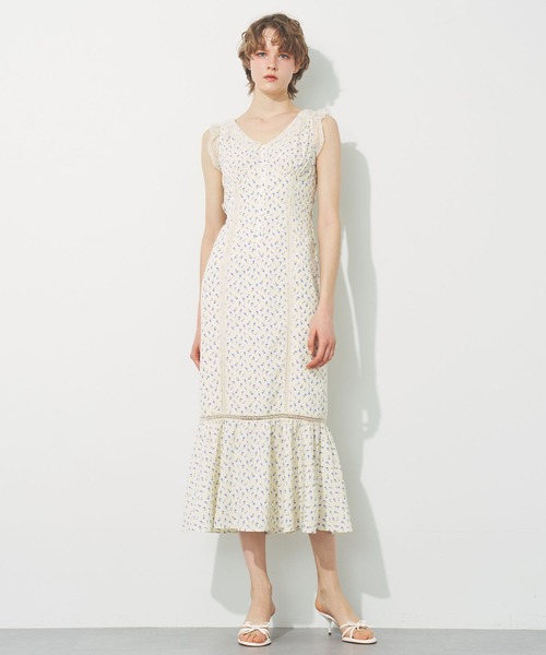 【未使用】完売品deicy ミニフラワーレースワンピース　アイボリーM DEICY（デイシー） ワンピース ミニフラワーレースワンピース
