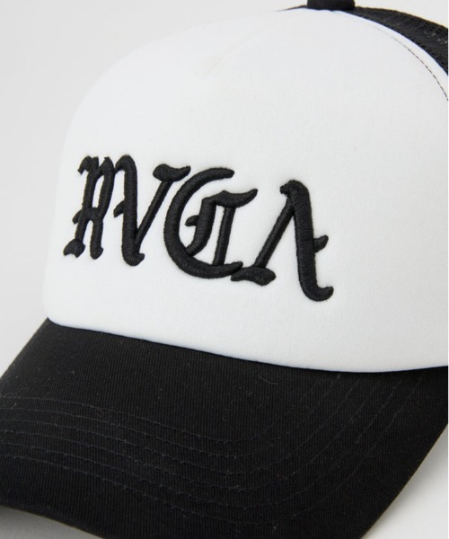 RVCAルーカUS限定ロゴアイコン刺繍フレックスフィットツイルキャップ帽子１点物 RVCAルーカUS限定ロゴアイコン刺繍フレックスフィットツイル
