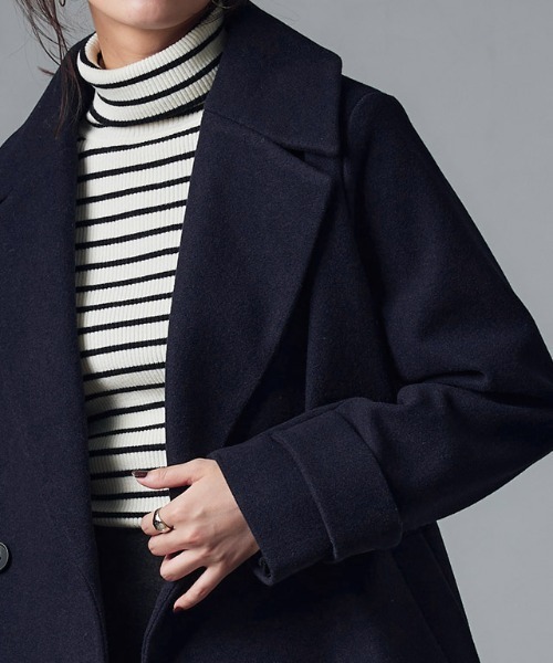 「Pierrot」 ピーコート M アイボリー レディース_画像3