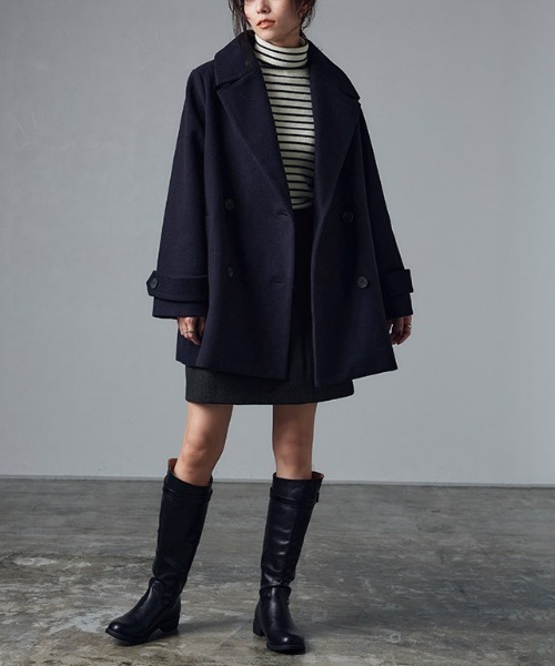 「Pierrot」 ピーコート M アイボリー レディース_画像5