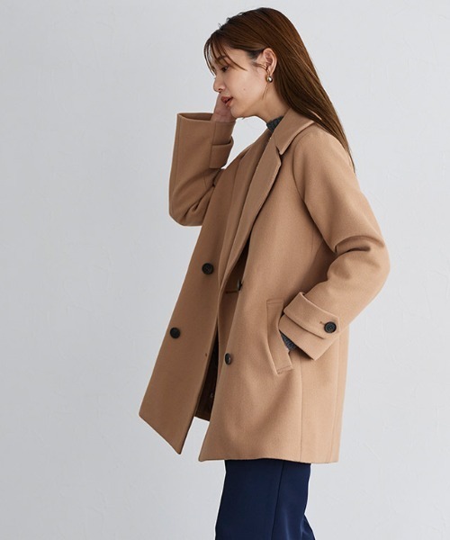 「Pierrot」 ピーコート M アイボリー レディース_画像6