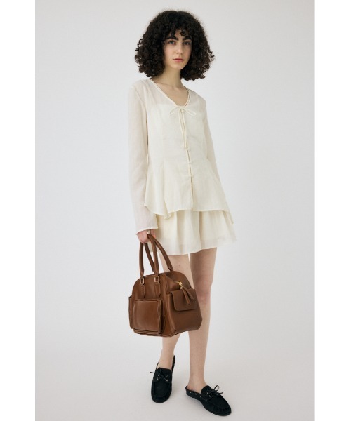 ブラウス シャツ SLEEVE FLARE シャツ＆ショーツ レディース MOUSSY ブラウス シャツ SLEEVE FLARE シャツ＆ショーツ