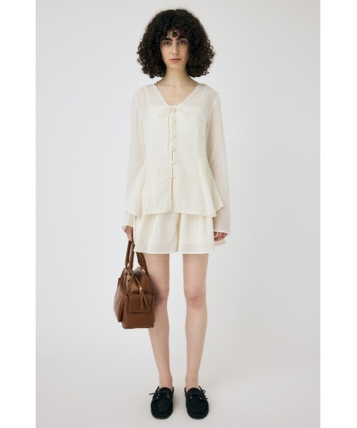 ブラウス シャツ SLEEVE FLARE シャツ＆ショーツ レディース MOUSSY ブラウス シャツ SLEEVE FLARE シャツ＆ショーツ