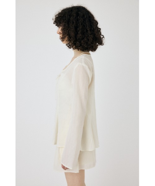 MOUSSY ブラウス シャツ SLEEVE FLARE シャツ＆ショーツ