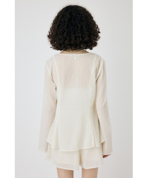 MOUSSY ブラウス シャツ SLEEVE FLARE シャツ＆ショーツ