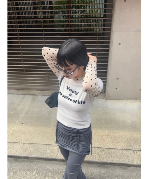 美品　LAGUA GEM FROCKY PRINT Tシャツ　黒 FROCKY PRINT Tシャツ（Tシャツ/カットソー）｜LAGUA GEM