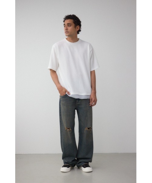 AZUL BY MOUSSY tシャツ フェイクレイヤードTシャツ メンズ
