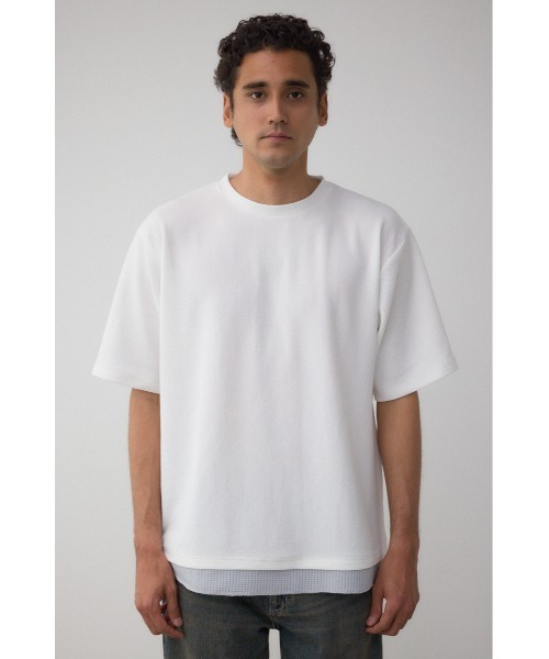 即完売　レア商品　アズール　MLB　LA　ショート丈　Tシャツ　出品迷い中♡ AZUL BY MOUSSY tシャツ フェイクレイヤードTシャツ メンズ