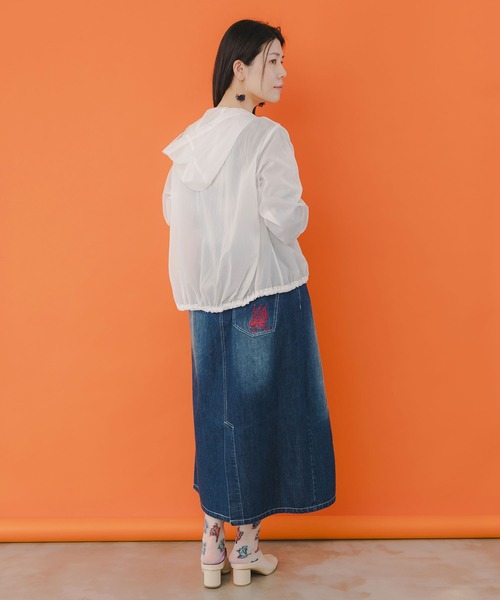 パーカー 551235：花柄シアーブルゾン レディース iS ScoLar パーカー 551235：花柄シアーブルゾン レディース