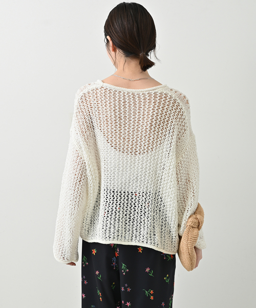 LOGAN/ローガン SLOBE別注 メッシュプルオーバー LG-25SS09 LOGAN knitting mills（ローガン ニッティング ミルズ） ニット