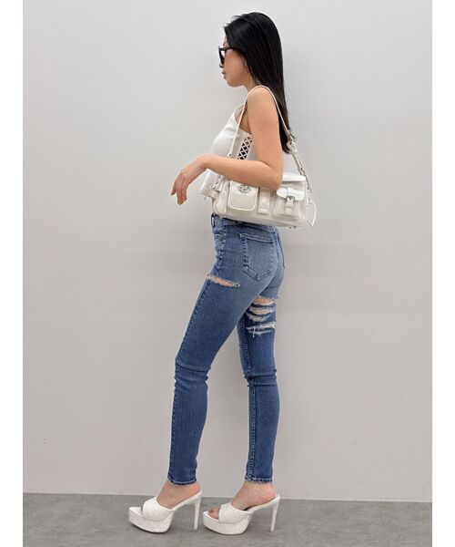 トリーバーチ　スキニー　デニム　パンツ ◇ TORY BURCH トリーバーチ ストレッチ スキニー デニム パンツ