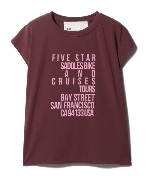 TICCA 　FIVE STAR Tシャツ TICCA - FIVE STARTシャツ / プリントTシャツ / ネイビー