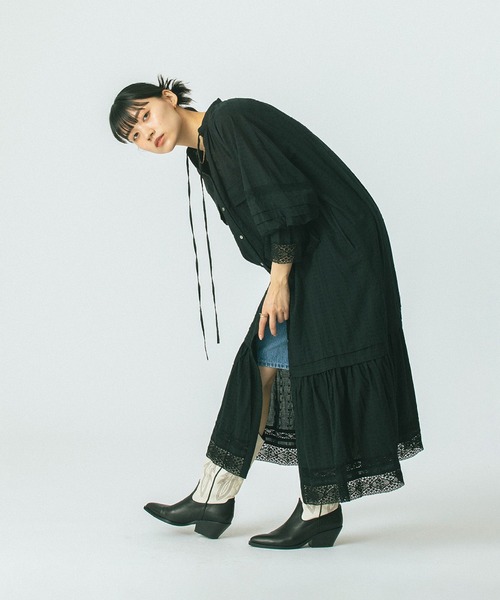 ROSE BUD（ローズバッド） ワンピース (mag.by c)COTTON DOBBY STRIPE