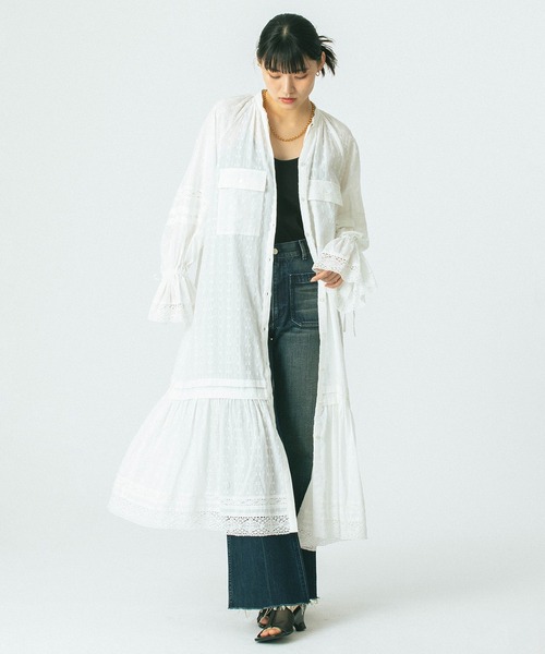 ROSE BUD（ローズバッド） ワンピース (mag.by c)COTTON DOBBY STRIPE