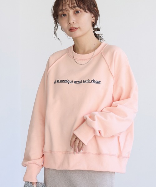 「LAVEANGE」 スウェットカットソー 4L ピンク レディース