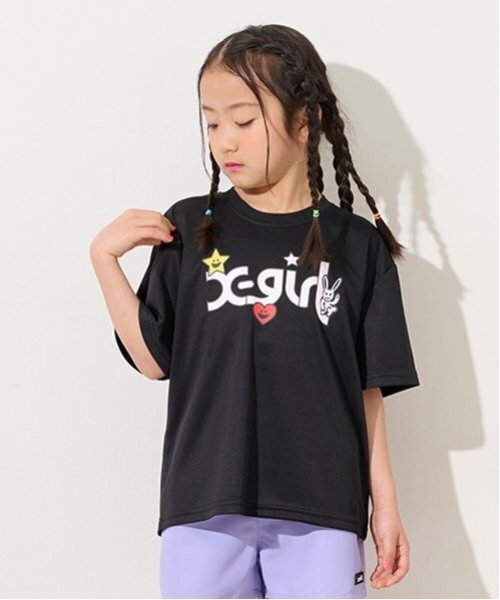 X-girl Stages tシャツ キラッキーウォーターギミック半袖T
